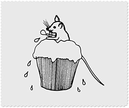 Azeeda 2 x 'miš u cupcake' mikrofibrenim lećama/čašama za čišćenje krpa