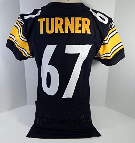 2011 Pittsburgh Steelers Turner 67 Igra izdana Black Jersey 46 DP21362 - Nepotpisana NFL igra korištena dresova
