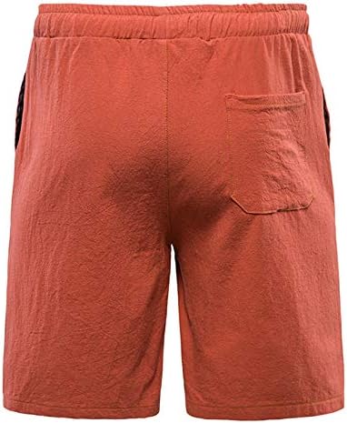 Meymia muške pamučne lanene kratke hlače, 2023. ljetni muškarci casual moda brza suha vrećaka izvlačenja radna odjeća kratka s džepovima