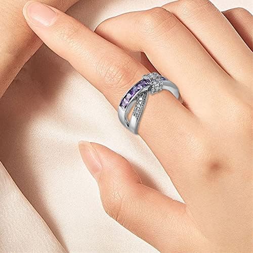 2023. novi višebojni cirkonski ukras prstena vjenčanja dame ukras za ručni ukras za zabavu puni enkristeni cirkonski prsten nakit tinejdžeri