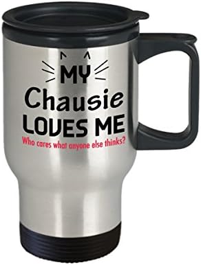 Smiješna mačka putnička kava- mačke ljubitelji pokloni- moja chausie me voli. Koga je briga što netko drugi misli?