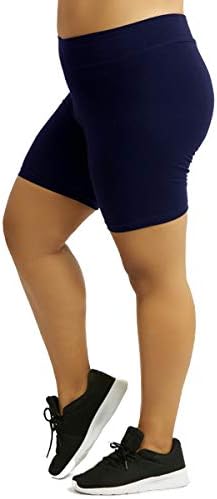 Lavra Women's Plus i redovita veličina prozračna mekanog pamučnog spandex atletskih biciklističkih kratkih hlača