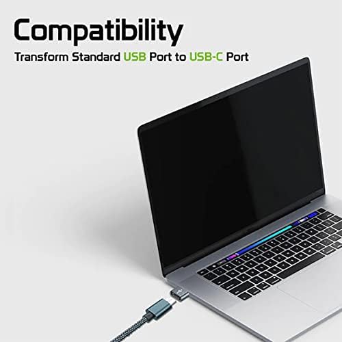 USB-C ženska osoba za USB muški brzi adapter kompatibilan s vašim Blu Pure XR za punjač, ​​sinkronizaciju, OTG uređaje poput tipkovnice,