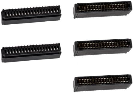 5 kom audio i video pribor u crnoj boji u dva reda 36 pinova u koracima od 2,54 mm PCB konektori i Adapteri podijeljene glave