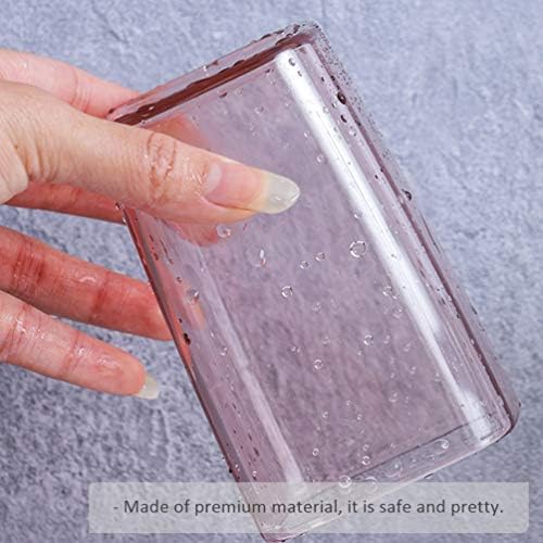 Prozirne čaše od 2pcs prozirna čaša za kupaonicu prozirna otporna čaša za vodu za piće, skladištenje zubnog pribora, četke za šminkanje