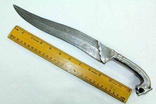 Ručno izrađeni ukrasni nož otvarač ručno izrađen Damask čelična oštrica tigrasto životinjskim ručicom