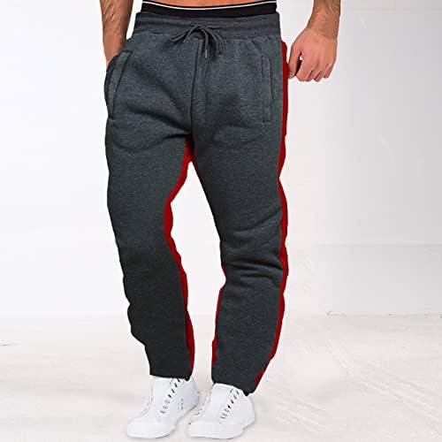 Polnhdlt znojne hlače za muškarce, muške osnovne aktivne fleve jogger hlače-redovito i velike i visoke veličine trenirke za džepove