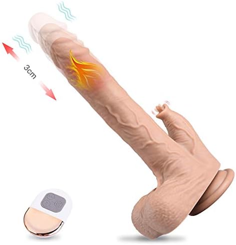 Utimi 9.0 Realistično potiskivanje vibrirajući dildo seksualna igračka za žene s 3 potiska i 5 modusa lizanja i 5 vibracija za daljinsko