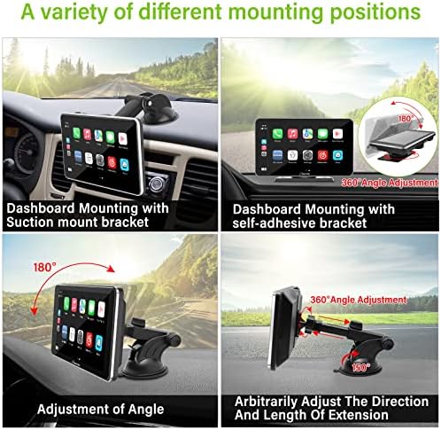 2023 najnoviji karturidni bežični prijenosni Apple CarPlay & Android Auto 7 -inčni zaslon osjetljivog na dodir s ogledalom, Bluetooth,