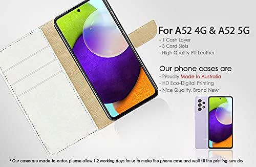 za Samsung A52,za Samsung Galaxy A52 4G i 5G, Dizajnerska torbica-knjižica s gornjim poklopcem za telefon, A21803 Tie Dye