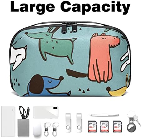 Prijenosni elektronički organizator-torba za pse, torba za pohranu HDD-a, kartica, punjača, banke za napajanje, slušalica