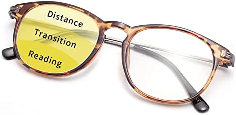 Progresivne naočale za čitanje s više fokusa za žene i muškarce 1,5 kornjača retro okrugli čitači računala 150