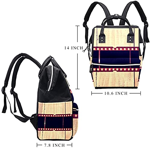 Film na drvenoj peleni torbe torbe mame ruksak Veliki kapacitet za pelene vrećice za njegu za njegu bebe