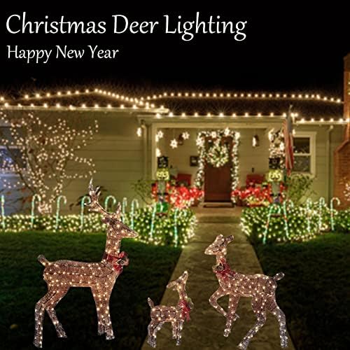 Messiyo božićno svjetlo jelene na otvorenom božićni renderi vođeni božićnim laganim renderima za ukras za ukrašavanje na otvorenom