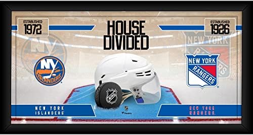 New York Islanders vs. New York Rangersi uokvireni 10 x 20 podijeljeni hokejski kolaž - NHL timovi i kolaže