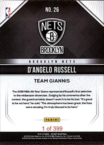 2018-19 Panini Instant NBA 2019 NBA All-Star košarka 26 D'Angelo Russell Brooklyn Nets