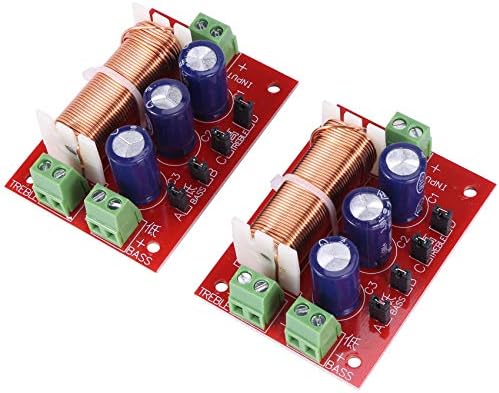 2pcs Crossover zvučnici snage 400 vata 2-pojasni Podešavanje zvuka visokotonac bas zvučnici Filter razdjelnik frekvencije na 2-16 ohma