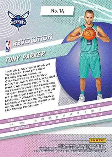 2018-19 Panini revolucija 14 Tony Parker Charlotte Hornets košarka