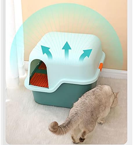 kutija za mačje leglo u stilu hodnika, potpuno zatvorena, s velikim dezodoransom i zaštitom od pijeska, kutija za mačje leglo s dugim
