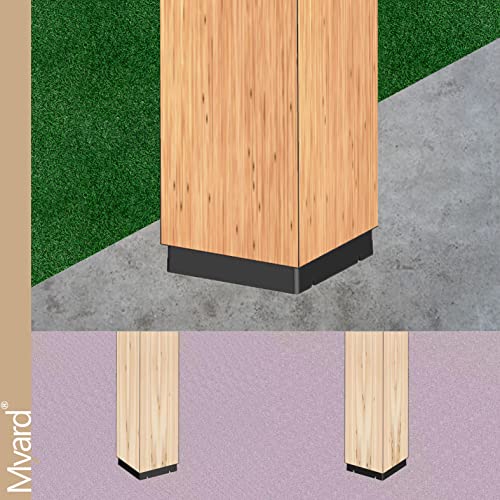Myard PBP44 Post osnovna ploča za 4x4 inča drveta, osigurava kôd koji je potreban 1 inčni stalak od betonskog tla