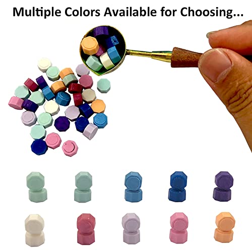 Voštane perle za brtvljenje 270 komada pečata voštane perle s 1 prozirnom kutijom 10 boja Set osmerokutnih perli za brtvljenje voštanih