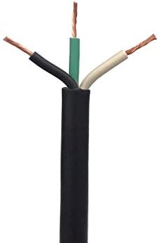 18 AWG SOOW prijenosni kabel, 3 vodič 600V kabel za napajanje, EPDM žice s vanjskom jaknom CPE - duljina 1000 '