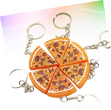 ; Minijaturni pokloni 6pcs pribor novčanik privjesak za ključeve za pizzu privjesci za ključeve stražnja mini torba dječaci djevojke
