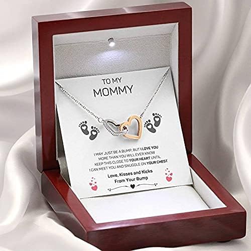 Ručno izrađena ogrlica - Mojoj mami sretan prvi majčin dan, novi mama poklon, Majčin dan za novu mamu, poklon za kćer, ženi poklon