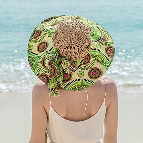 Ženske sunčeve slame šešir prozračni široki šešir šešir za žensku patchwork plaža sunčana šeširi ribarska kape za bejzbolske kape