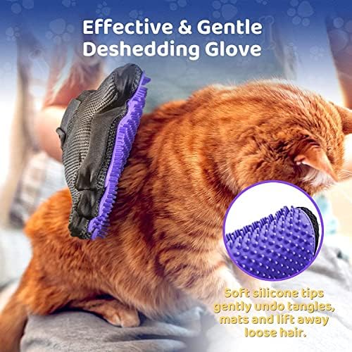 Rukavice za njegu kućnih ljubimaca, četke za mačke, rukavice za nježno prolijevanje-učinkovito sredstvo za uklanjanje dlaka kućnih