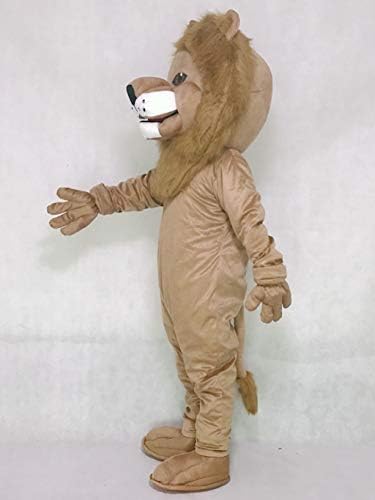 Rushopn Realistic Animal Friend Animal Smiled Lion Mascot Mascot School Mascot Mascot kostimi