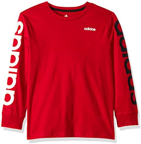 Adidas Boys 'dugi rukav, majica s logotipom od pamuka