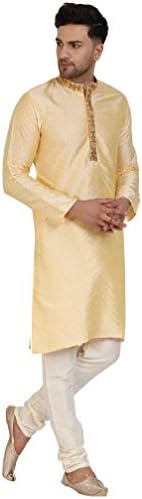 Skavij muška umjetnost Silk Kurta pidžama Indijsko tradicionalno odijelo Annivarsary Party set set