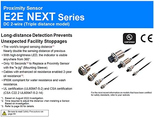 E2E-X10MD112-R 10 m M12 10 mm Nezaštićenih 2-žični cilindričnih senzor blizine dc BEZ prethodnog ožičenje