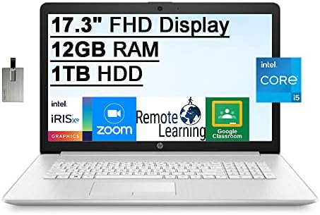 Prijenosno računalo HP 2021 sa 17,3-inčnim FHD IPS, 11. procesor Intel Core i5-1135G7, 12 GB ram memorije, 1 TB hard disk, tipkovnica
