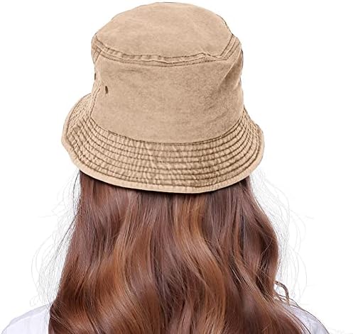 Xyiyi unisex traper oprani pamučni kanta šešir vintage plaža sunčana šešir