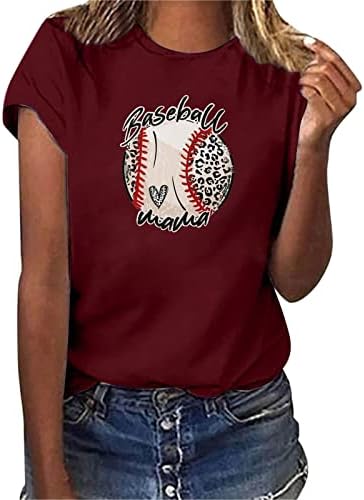 Višeslojna majica za žene, Ženska ležerna majica za Bejzbol kratkih rukava s okruglim vratom, široka majica, bluza, Ženske majice