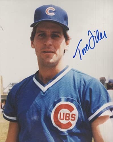 Tom Filer Chicago Cubs potpisao je Autografirani 8x10 Fotografija W/CoA - Autografirane MLB fotografije