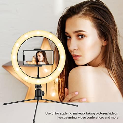 Svijetli selfie prsten s trobojnim pozadinskim osvjetljenjem kompatibilan s vašim 10-inčnim tabletom 92 s daljinskim upravljačem za