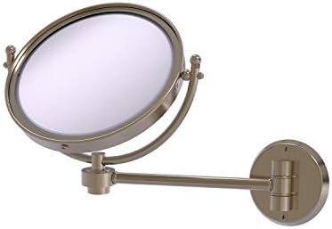 Zidno ogledalo za šminkanje od 5 do 5 do 8 inča s 5 puta povećanjem, antički kositar