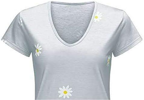 Ženska majica kratkih rukava s printom veličine plus, bluze s cvjetnim printom u obliku slova B, tunika, majice, bluza