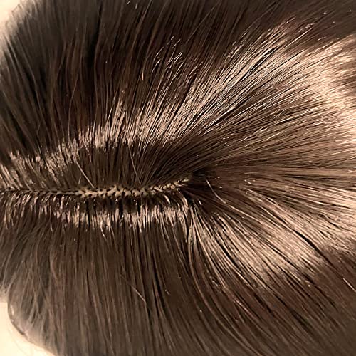 Perike za žene Od 26 inča tamno smeđa srednja razdjeljka prirodna duga valovita kovrčava kosa sintetička perika otporna na toplinu