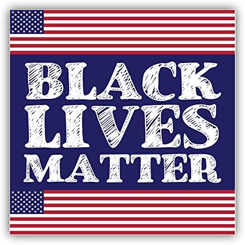 Black Lives Matter pravda za Floyd, ne mogu disati američku zastavu vinil naljepnica naljepnica