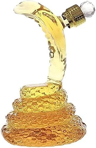 500 / 1000ml Craft boca vina u obliku zmije borosilikatno staklo bokal za viski bokal zmija za liker, viski, Bourbon, votku -1000ml