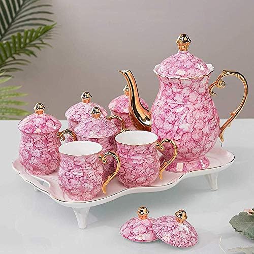Lianxiao - čaj set zlatne glazure keramički čaj set čaj čaj putopis kung fu čaj set popodnevni čaj set keramički čaj