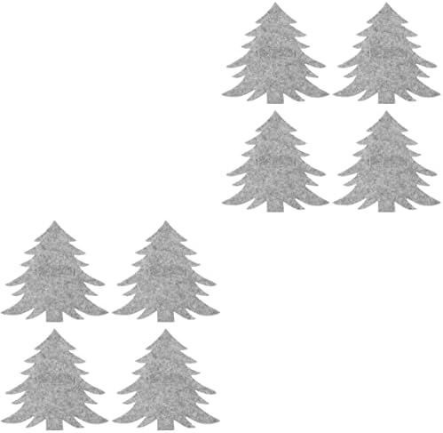 8 komada ukrasi za držač filc i praktična navlaka mekane vilice za obiteljsku večeru žlica za posuđe Ukrasno božićno drvce-pribor za