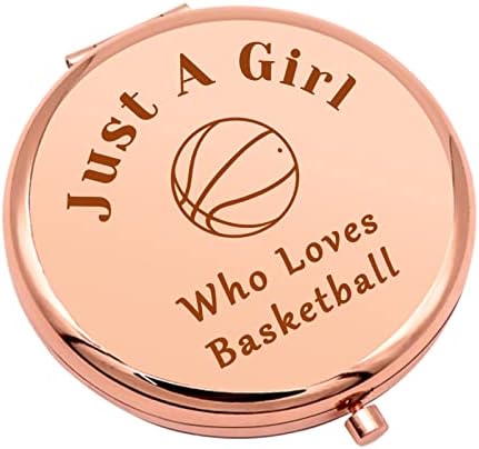 Pokloni košarkaša za žene poklon košarkaškog tima za djevojčice košarkašice kompaktno ogledalo za šminkanje za djevojku koja voli košarku