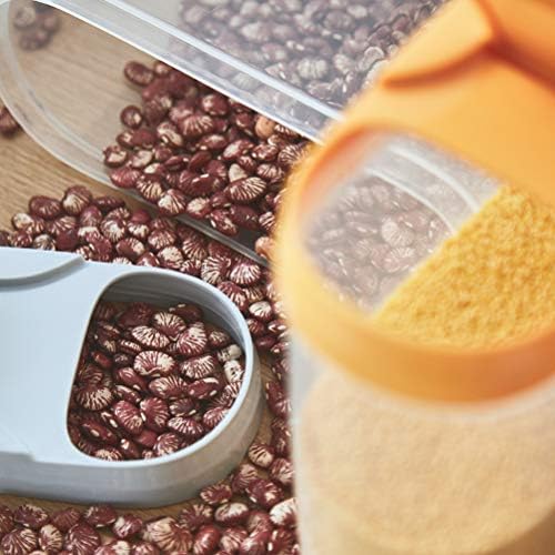 Doitool plastični grickalice kanister jednostavni grah spremište spremnik za vlagu otpornu žitaricu za začin riže- 2. 5L praktični