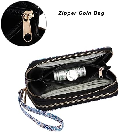 Havee Double Patever Wallet za žensku torbicu kvačila s držačem mobitela za pametni telefon/karticu/novčić/gotovinu