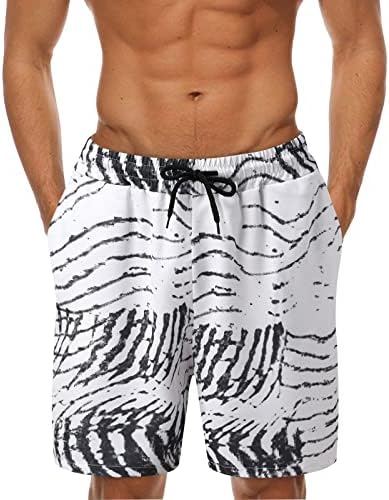 HDDK ljetne havajske kratke hlače za muške, plus prugaste pruge kratke kratke hlače casual labave prazničke plivačke kosti